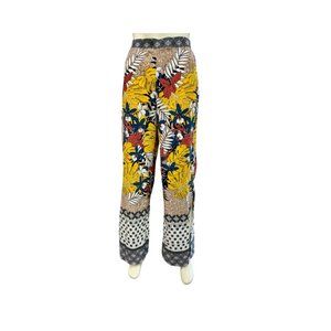 A+K Boutique Flower Print Palazzo Pants, Size Small